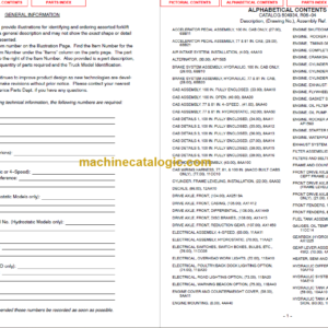 MANITOU M30-40-50 4 H/L TIER II PARTS MANUAL