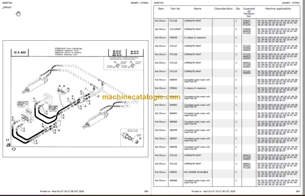 MANITOU M4 30 CP PARTS CATALOGUE