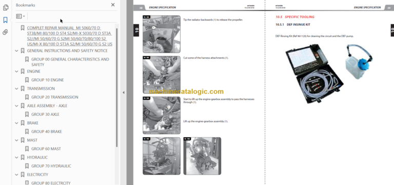 MANITOU MI 100 D ST4 S2 REPAIR MANUAL