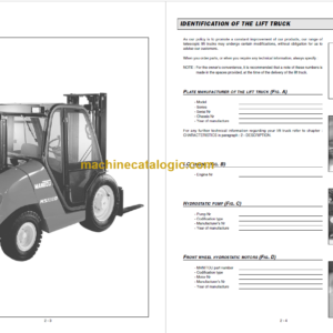 MANITOU MSI 20 D-25 D-30 D OPERATORS MANUAL