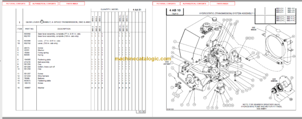 MANITOU M30-40-50 4 H L TIER II PARTS MANUAL