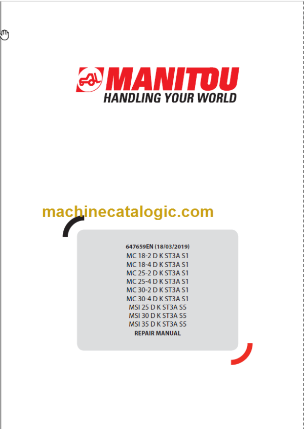 MANITOU MC 18-2 D K ST3A S1 REPAIR MANUAL