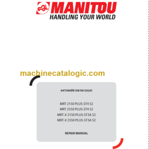 Manitou MRT 2150 PLUS-ST4 S2 REPAIR MANUAL