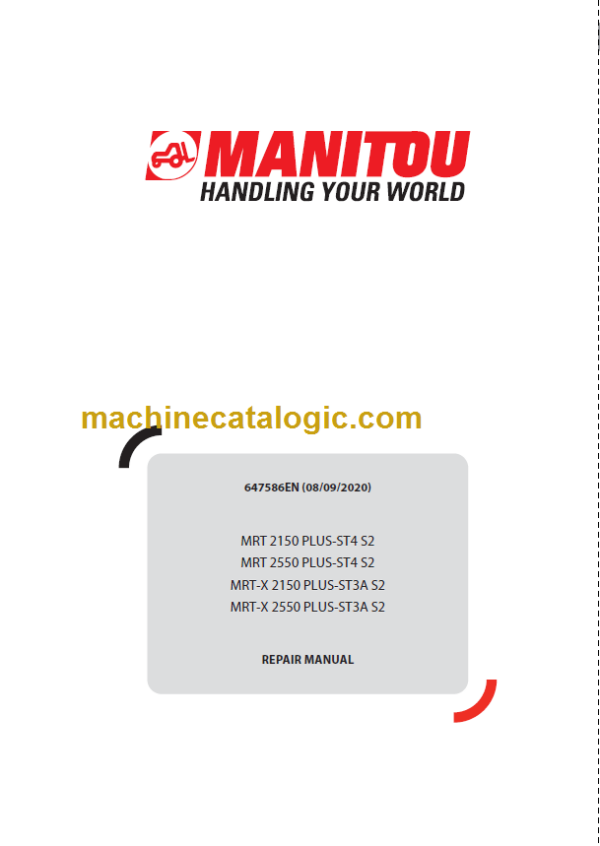 Manitou MRT 2150 PLUS-ST4 S2 REPAIR MANUAL