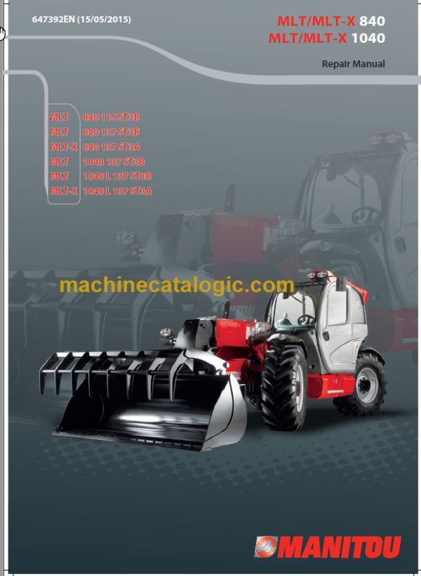 Manitou MLT 1040 L 137 ST3B Repair Manual