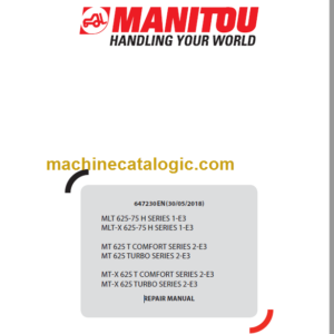 Manitou MLT-X 625-75 H SERIES 1-E3 Repair Manual