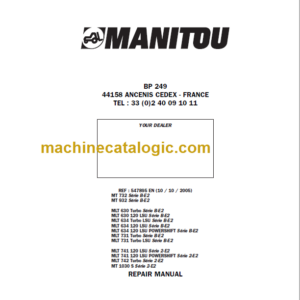 Manitou MLT 634 Serie B-E2 Repair Manual