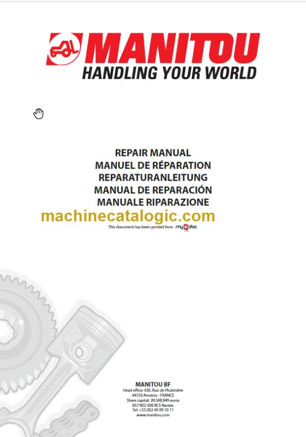 MANITOU ME420 SERIES 2 REPAIR MANUAL