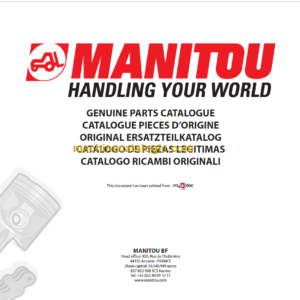 Manitou MLT 523 PARTS CATALOGUE