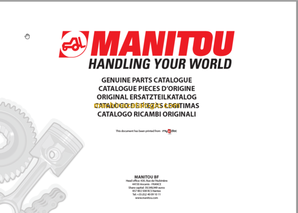 MANITOU M4 40 CP PARTS CATALOGUE