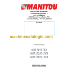 MHT 10180 LT-E3 OPERATOR'S MANUAL