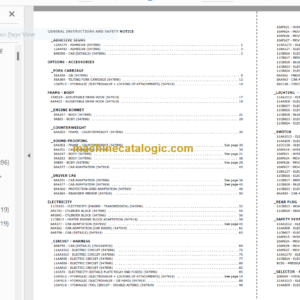 Manitou MLT 523 PARTS CATALOGUE