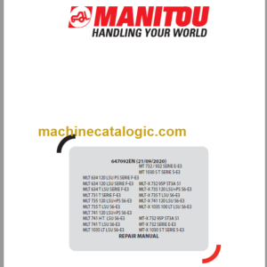 Manitou MLT-X 1035 100 LT LSU S6-E3 Repair Manual