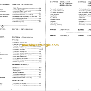 Manitou MLT 626 Repair Manual 09.1989