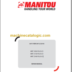 Manitou MRT 1850 PLUS-E3 2019 REPAIR MANUAL