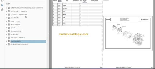 Manitou MLT 960 104J ST4 S2 PARTS CATALOGUE