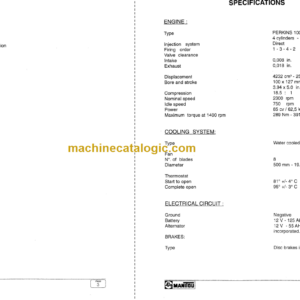 Manitou MVT 1230 L Comfort Line Repair Manual