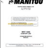 Manitou MRT 1850 COMFORT LINE SERVICE MANUAL