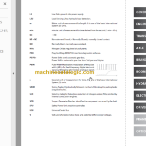 Manitou MLT-X 625-75 H SERIES 1-E3 Repair Manual