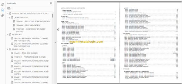 Manitou MLT 735 120PS ST3B PARTS CATALOGUE