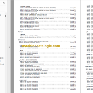 MANITOU MSI 30D PARTS CATALOGUE