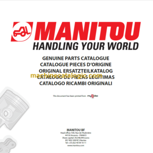 MANITOU MC MSI 25-30-35 Spare Parts Catalog