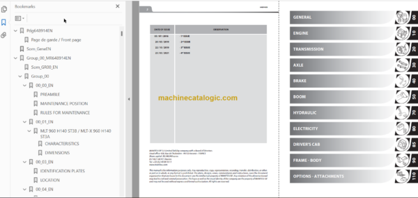 MHT 10180 129M ST4 S1 REPAIR MANUAL