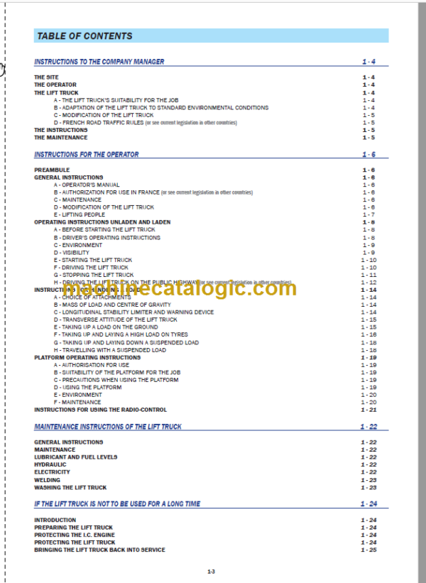 MHT 10180 L-E3 OPERATOR’S MANUAL