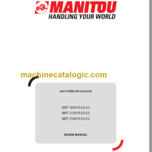 Manitou MRT 2540 PLUS-E3 2019 REPAIR MANUAL