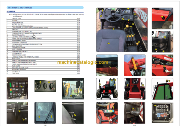 Manitou MXT 840 Operator's Manual