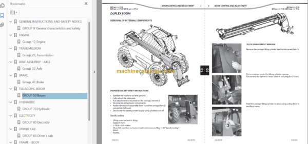 Manitou MLT 1040 L 137 ST3B Repair Manual