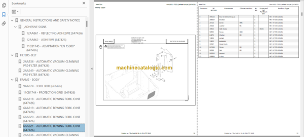 Manitou MLT 735 120PS ST3B PARTS CATALOGUE