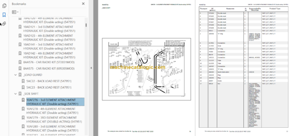 MANITOU MSI 30D PARTS CATALOGUE