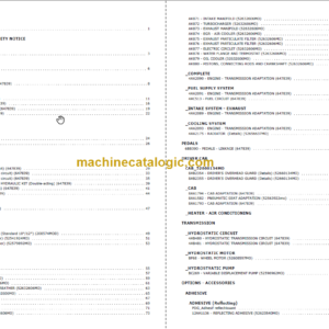 MANITOU MC MSI 25-30-35 Spare Parts Catalog