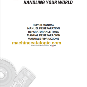 Manitou MRT 1640 EASY IT-EN-DE REPAIR MANUAL