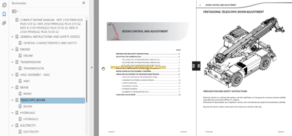 Manitou MRT 2150 PLUS-ST4 S2 REPAIR MANUAL