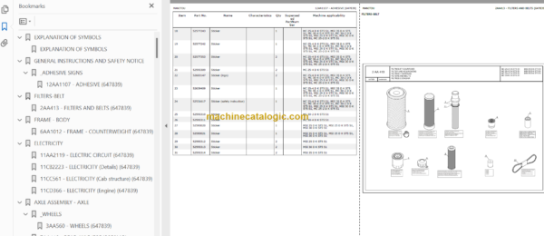 MANITOU MC MSI 25-30-35 Spare Parts Catalog