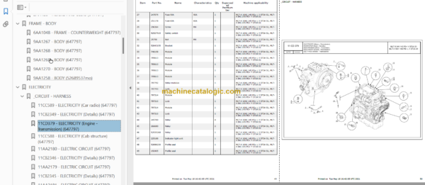 Manitou MLT-X 841 PARTS CATALOGUE