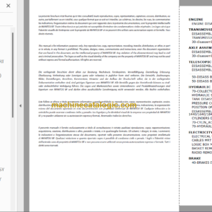 Manitou MRT 1840 EASY IT-EN-DE REPAIR MANUAL