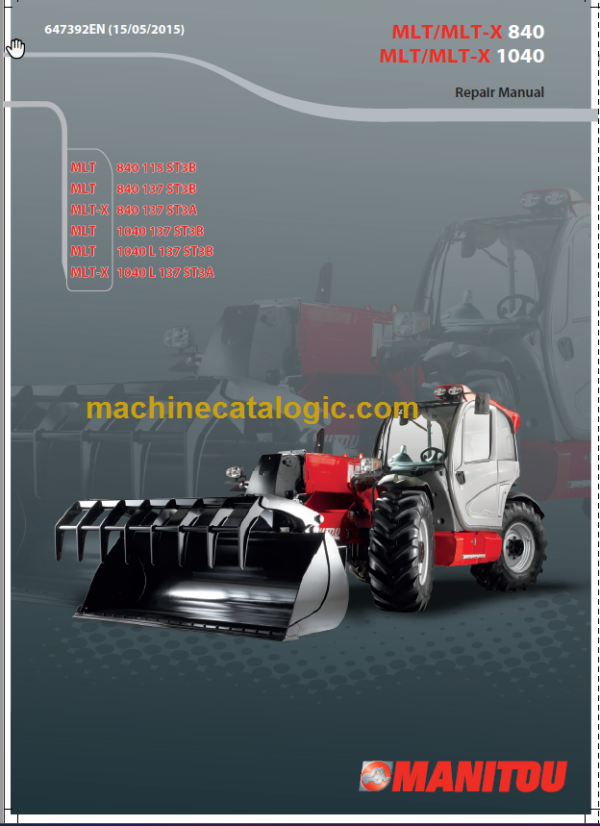 Manitou MLT 1040 ST3B Repair Manual