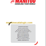 Manitou MLT 635 130 PS D ST4 S2 FR Manuel De Réparation