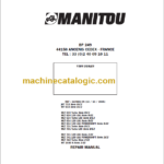 Manitou MLT 731 Turbo LSU S B-E2 Repair Manual
