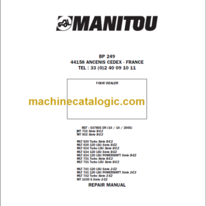 Manitou MLT 731 Turbo LSU S B-E2 Repair Manual