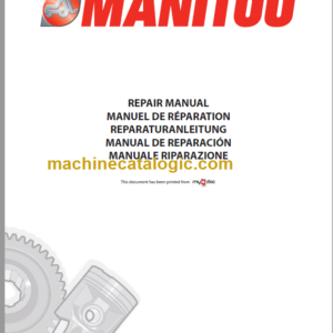 Manitou MLT 845-120 SERIES 5-E3 Repair Manual