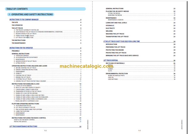 Manitou MLT 840-115 PS Operator's Manual