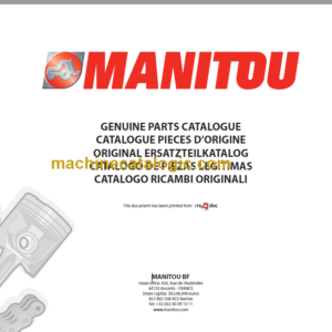 MANITOU MSI 35T PARTS CATALOGUE