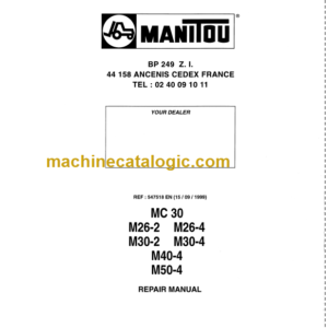 MANITOU M50-4 REPAIR MANUAL