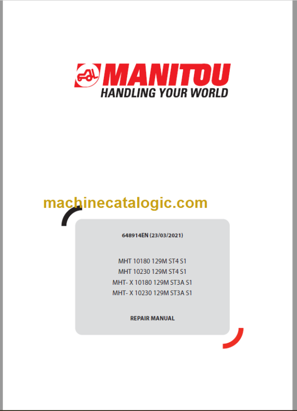 MHT 10230 129M ST4 S1 REPAIR MANUAL