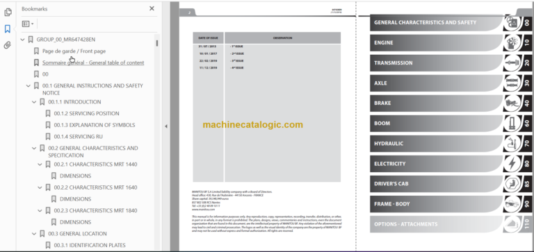 Manitou MRT 1840 EASY 360-400 ST3B S1 REPAIR MANUAL