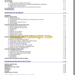 Manitou MHT 10225 L-E3 OPERATOR’S MANUAL